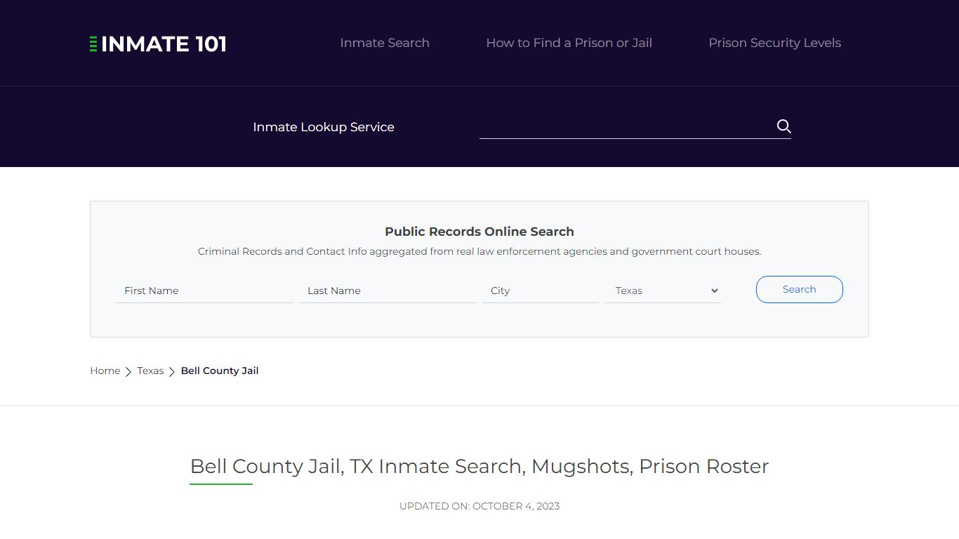 Bell County Jail, TX Inmate Search, Mugshots, Prison Roster